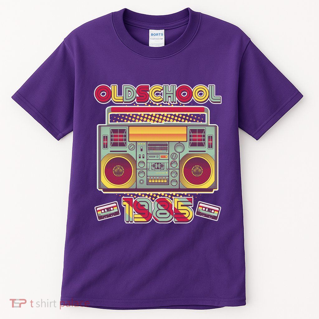 Oldschool Boombox 1985 40th Birthday Tall T-Shirt