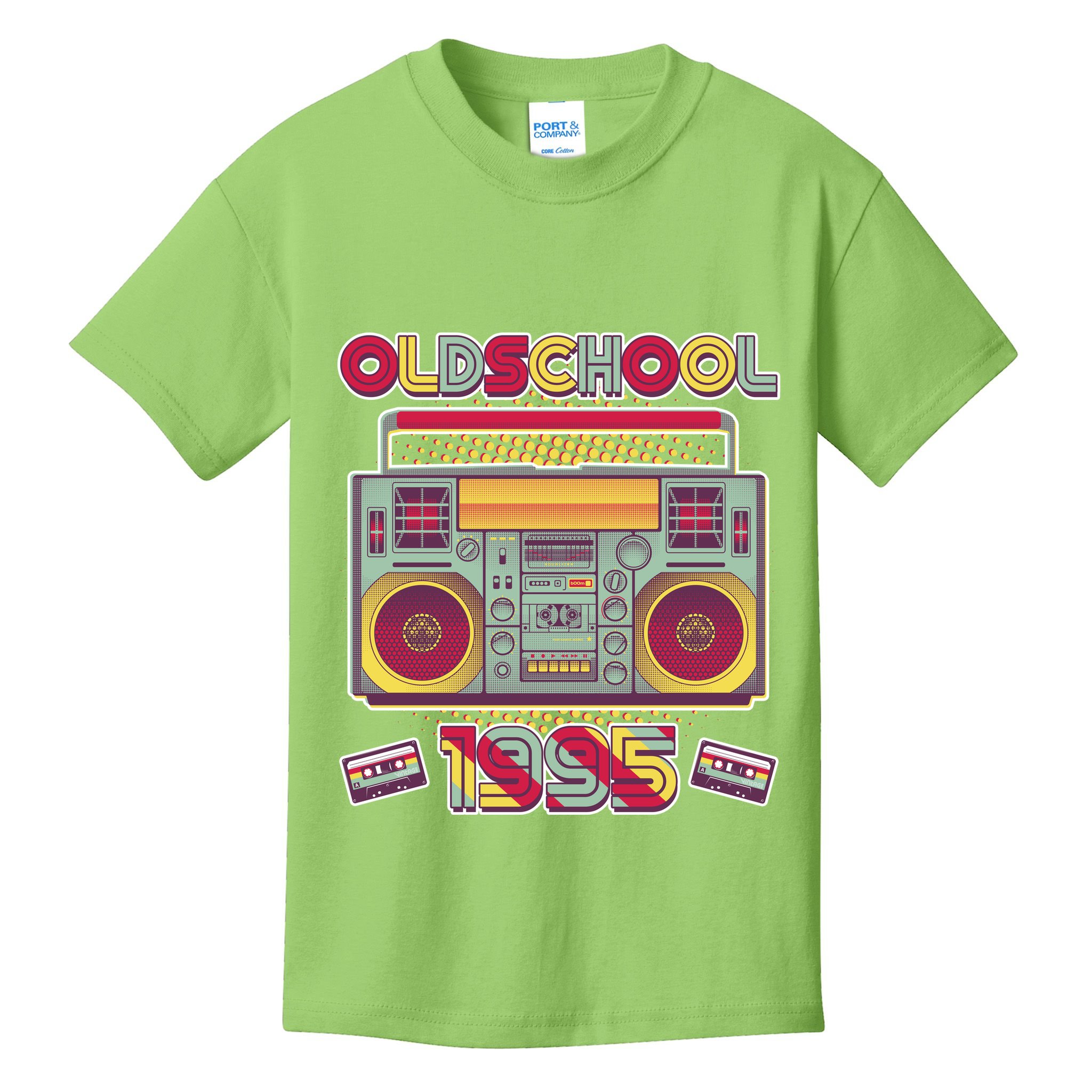 Oldschool Boombox 1995 30th Birthday Kids T-Shirt