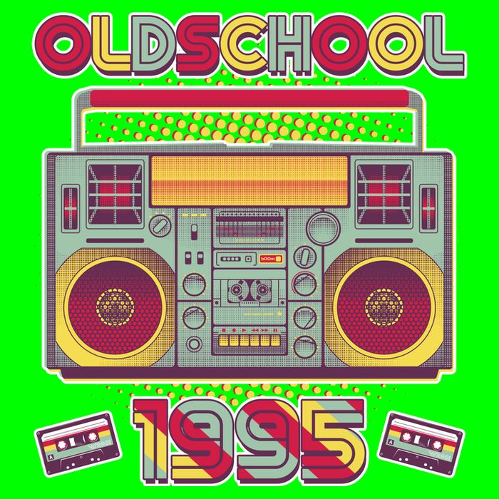 Oldschool Boombox 1995 30th Birthday Kids T-Shirt