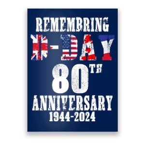 Omaha Beach 1944 Dday 2024 80th Anniversary Normandy Poster