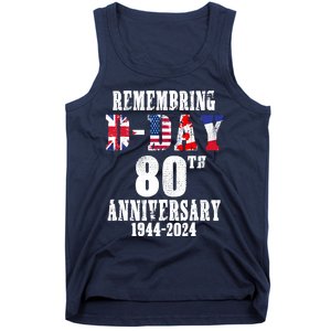 Omaha Beach 1944 Dday 2024 80th Anniversary Normandy Tank Top