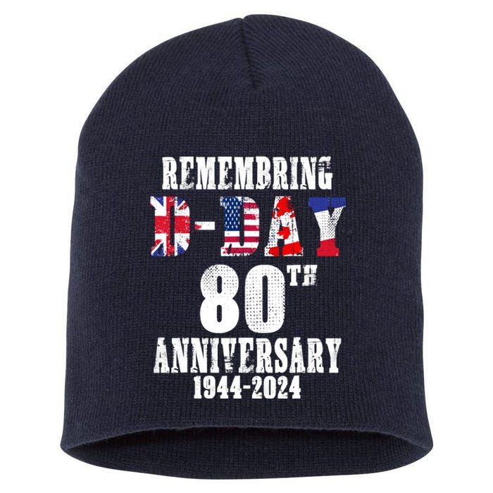 Omaha Beach 1944 Dday 2024 80th Anniversary Normandy Short Acrylic Beanie