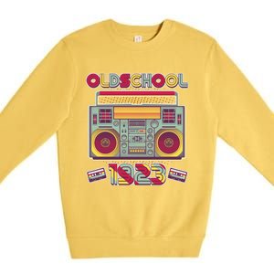 Oldschool Boombox 1923 100th Birthday Premium Crewneck Sweatshirt