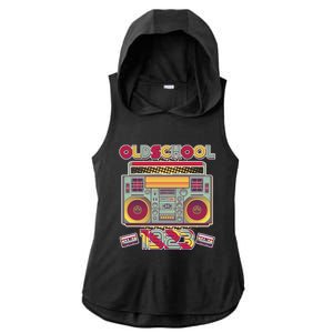 Oldschool Boombox 1923 100th Birthday Ladies PosiCharge Tri-Blend Wicking Draft Hoodie Tank