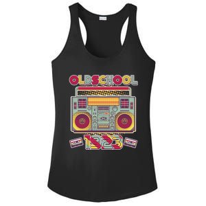 Oldschool Boombox 1923 100th Birthday Ladies PosiCharge Competitor Racerback Tank