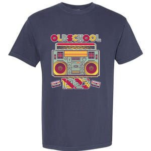 Oldschool Boombox 1923 100th Birthday Garment-Dyed Heavyweight T-Shirt