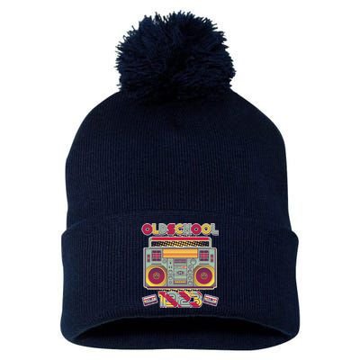 Oldschool Boombox 1923 100th Birthday Pom Pom 12in Knit Beanie