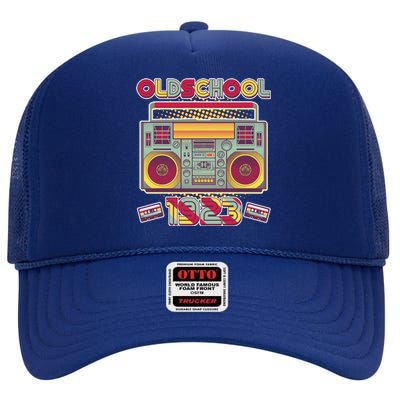 Oldschool Boombox 1923 100th Birthday High Crown Mesh Back Trucker Hat