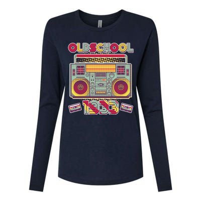 Oldschool Boombox 1933 90th Birthday Womens Cotton Relaxed Long Sleeve T-Shirt