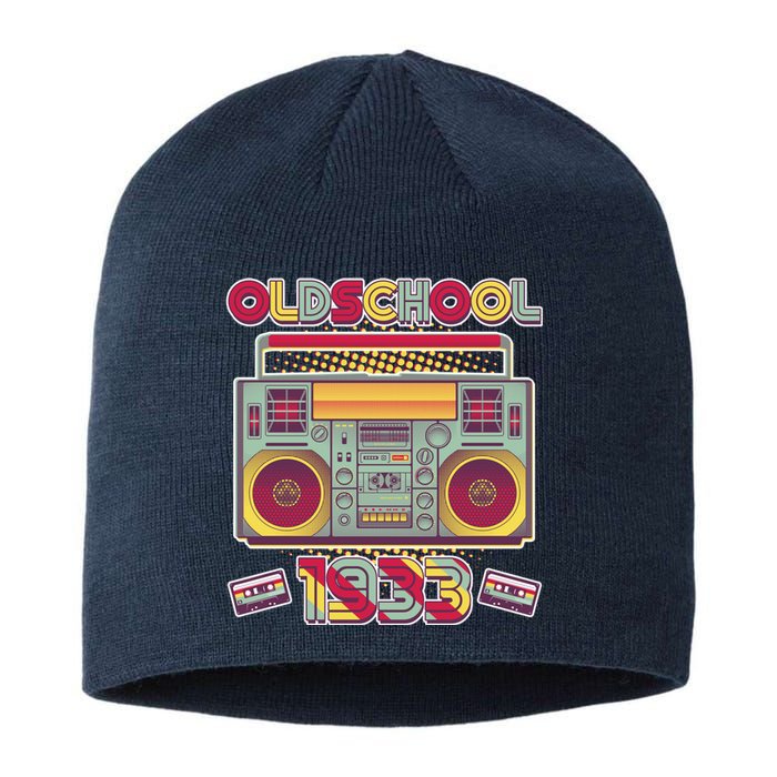 Oldschool Boombox 1933 90th Birthday Sustainable Beanie