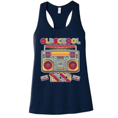 Oldschool Boombox 1933 90th Birthday Women's Racerback Tank