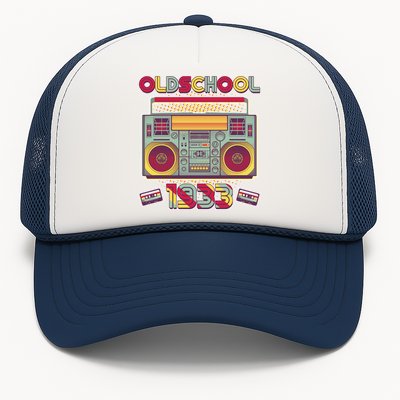 Oldschool Boombox 1933 90th Birthday Trucker Hat