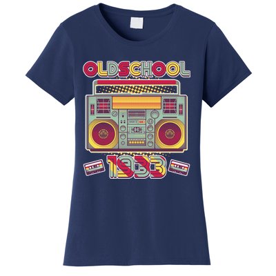 Oldschool Boombox 1933 90th Birthday Women's T-Shirt