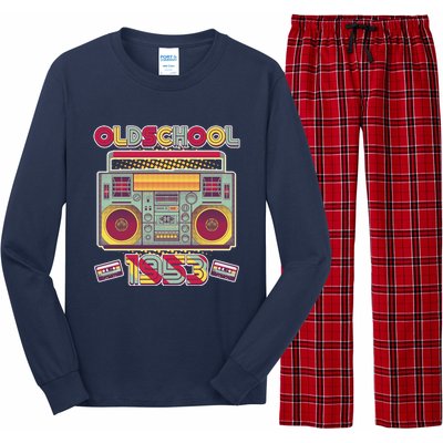 Oldschool Boombox 1953 70th Birthday Long Sleeve Pajama Set