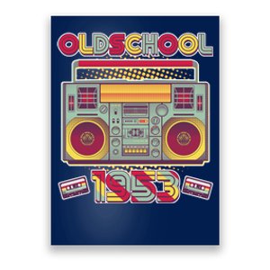 Oldschool Boombox 1953 70th Birthday Poster