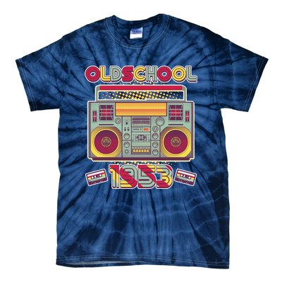 Oldschool Boombox 1953 70th Birthday Tie-Dye T-Shirt