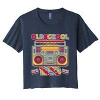 Oldschool Boombox 1953 70th Birthday Women's Crop Top Tee