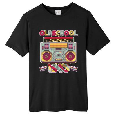 Oldschool Boombox 1963 60th Birthday Tall Fusion ChromaSoft Performance T-Shirt