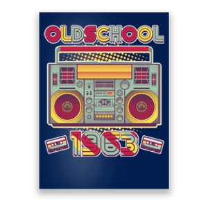 Oldschool Boombox 1963 60th Birthday Poster