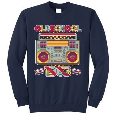 Oldschool Boombox 1963 60th Birthday Tall Sweatshirt