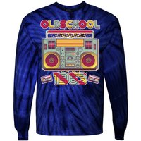 Oldschool Boombox 1963 60th Birthday Tie-Dye Long Sleeve Shirt