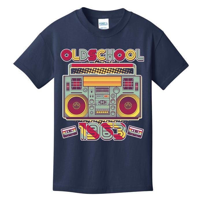 Oldschool Boombox 1963 60th Birthday Kids T-Shirt