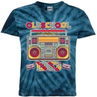 Oldschool Boombox 1963 60th Birthday Kids Tie-Dye T-Shirt