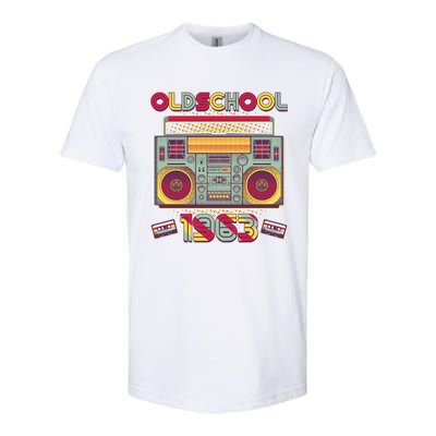 Oldschool Boombox 1963 60th Birthday Softstyle CVC T-Shirt