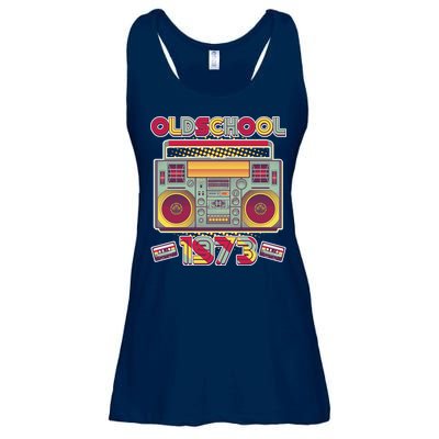 Oldschool Boombox 1973 50th Birthday Ladies Essential Flowy Tank