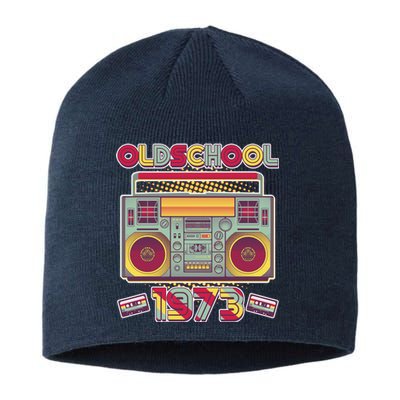 Oldschool Boombox 1973 50th Birthday Sustainable Beanie