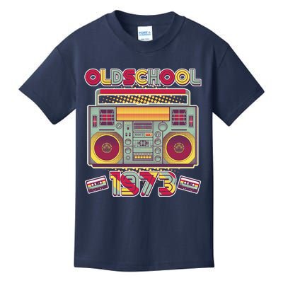 Oldschool Boombox 1973 50th Birthday Kids T-Shirt