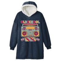 Oldschool Boombox 1983 40th Birthday Hooded Wearable Blanket