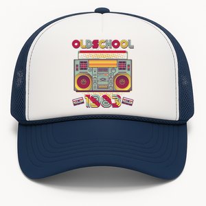 Oldschool Boombox 1983 40th Birthday Trucker Hat