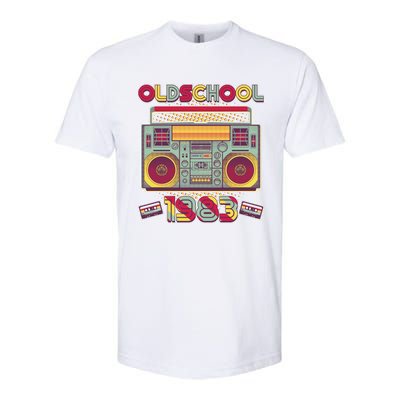 Oldschool Boombox 1983 40th Birthday Softstyle® CVC T-Shirt