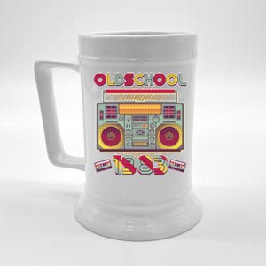 Oldschool Boombox 1983 40th Birthday Beer Stein