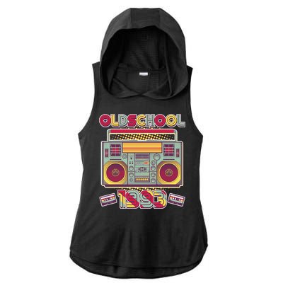 Oldschool Boombox 1993 30th Birthday Ladies PosiCharge Tri-Blend Wicking Draft Hoodie Tank