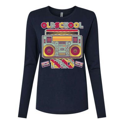 Oldschool Boombox 1993 30th Birthday Womens Cotton Relaxed Long Sleeve T-Shirt