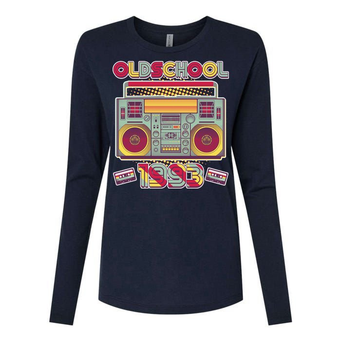 Oldschool Boombox 1993 30th Birthday Womens Cotton Relaxed Long Sleeve T-Shirt