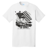 Omaha Beach 1944 Dday 2024 80th Anniversary Normandy Tall T-Shirt