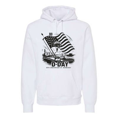 Omaha Beach 1944 Dday 2024 80th Anniversary Normandy Premium Hoodie