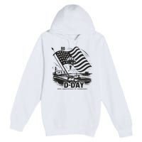 Omaha Beach 1944 Dday 2024 80th Anniversary Normandy Premium Pullover Hoodie