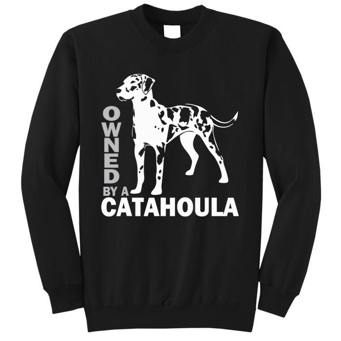 Owned By A Catahoula Leopard Dog Louisiana Cur Dog Sweatshirt