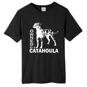 Owned By A Catahoula Leopard Dog Louisiana Cur Dog Tall Fusion ChromaSoft Performance T-Shirt