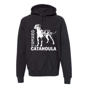 Owned By A Catahoula Leopard Dog Louisiana Cur Dog Premium Hoodie