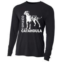 Owned By A Catahoula Leopard Dog Louisiana Cur Dog Cooling Performance Long Sleeve Crew