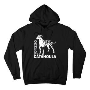 Owned By A Catahoula Leopard Dog Louisiana Cur Dog Tall Hoodie