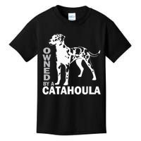 Owned By A Catahoula Leopard Dog Louisiana Cur Dog Kids T-Shirt