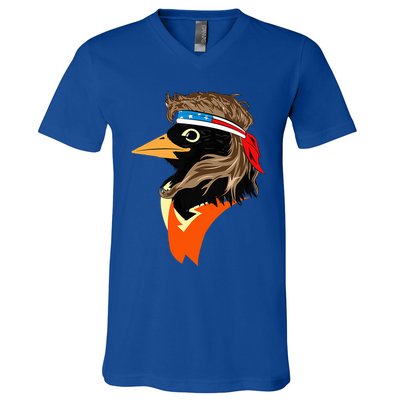 Oriole Bird American Hero Funny Trendy V-Neck T-Shirt