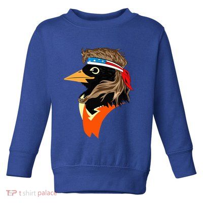 Oriole Bird American Hero Funny Trendy Toddler Sweatshirt