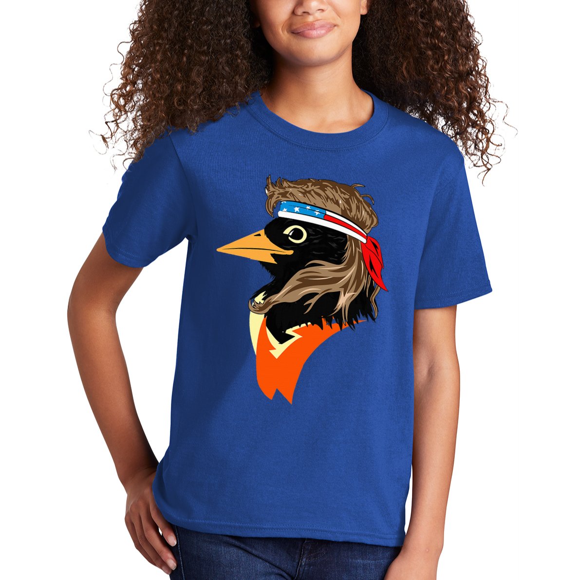 Oriole Bird American Hero Funny Trendy Kids T-Shirt